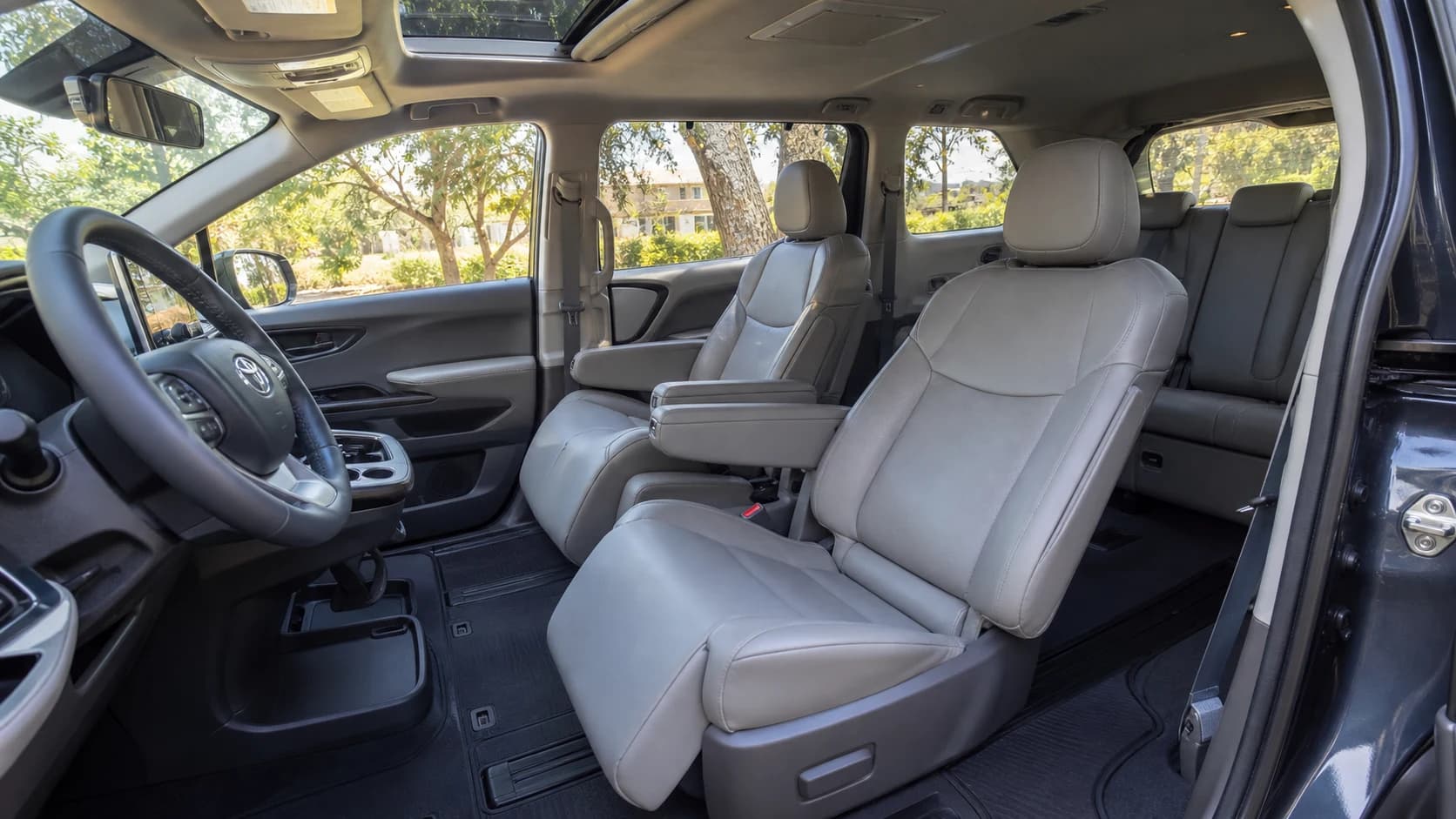 Toyota Sienna multi-row passenger cabin